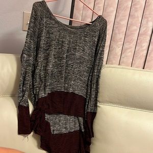 Grey and burgundy thermal FP
